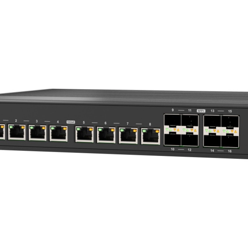 威聯通 QNAP 16 Ports 網管型交換器, QSW-IM3216-8S8T交換器