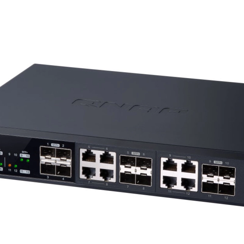 威聯通 QNAP 12 Ports 10G 網管交換器, QSW-M1208-8C交換器