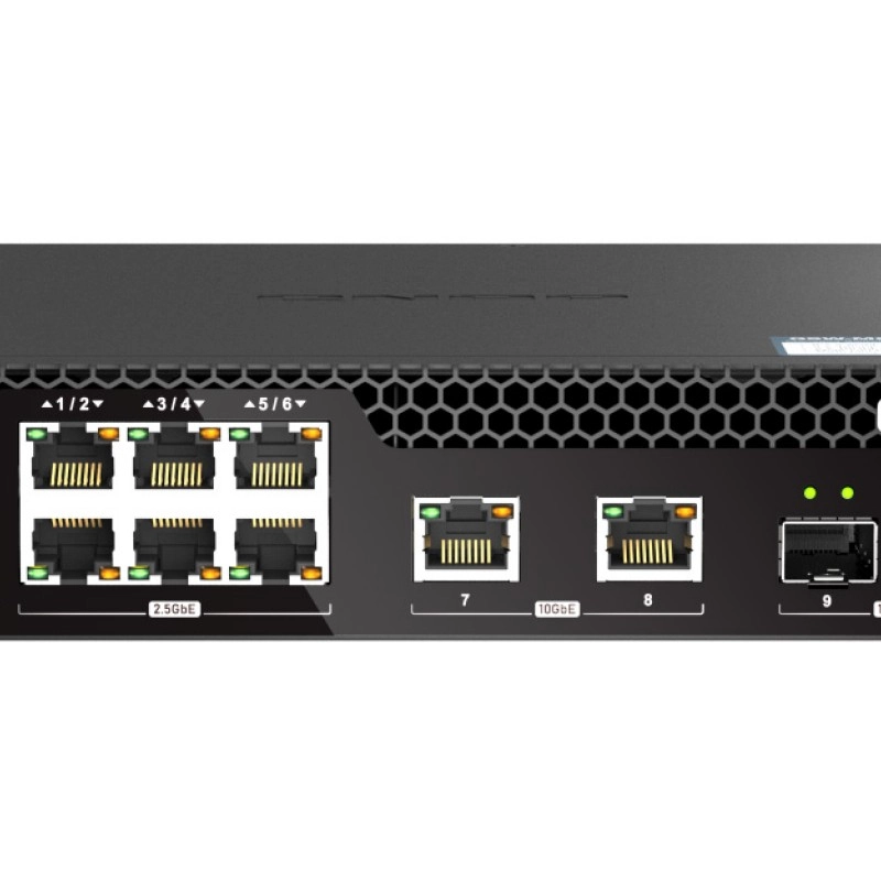 威聯通 QNAP 10 Ports 網管型交換器, QSW-M2106R-2S2T交換器