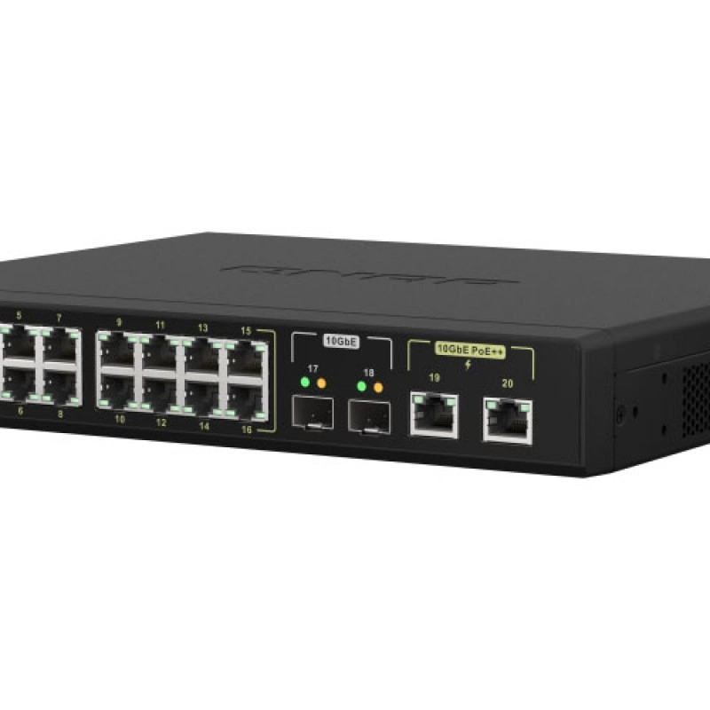 威聯通 QNAP 20 Ports PoE 網管型交換器, QSW-M2116P-2T2S交換器