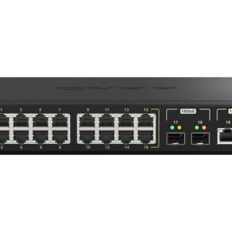 威聯通 QNAP 20 Ports PoE 網管型交換器, QSW-M2116P-2T2S交換器