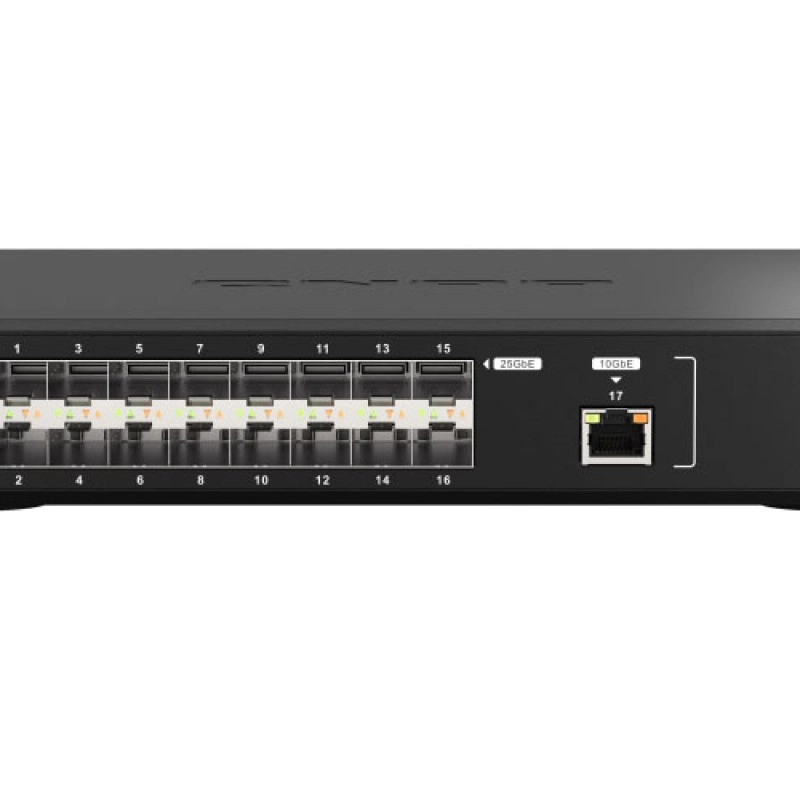 威聯通 QNAP 17 Ports 25GbE 光纖網管型交換器, QSW-M5216-1T交換器