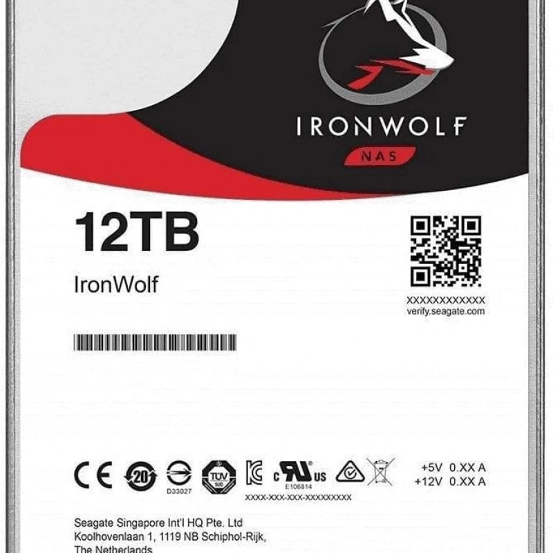 Seagate IronWolf 12TB 3.5吋 內置硬碟, ST12000VN0008內置硬碟