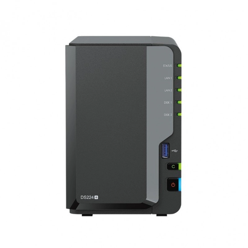 群暉 Synology 2 Bay 網絡儲存裝置, DS224+直立式 NAS