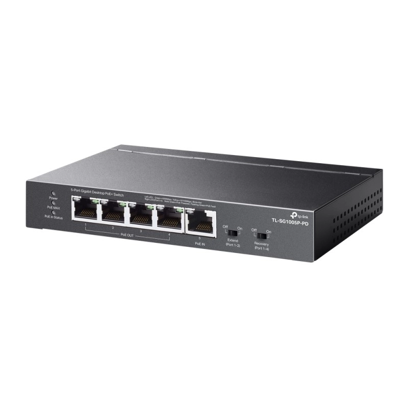 TP-Link 5-Port Gigabit PoE+ 智慧型交換器, TL-SG1005P-PD