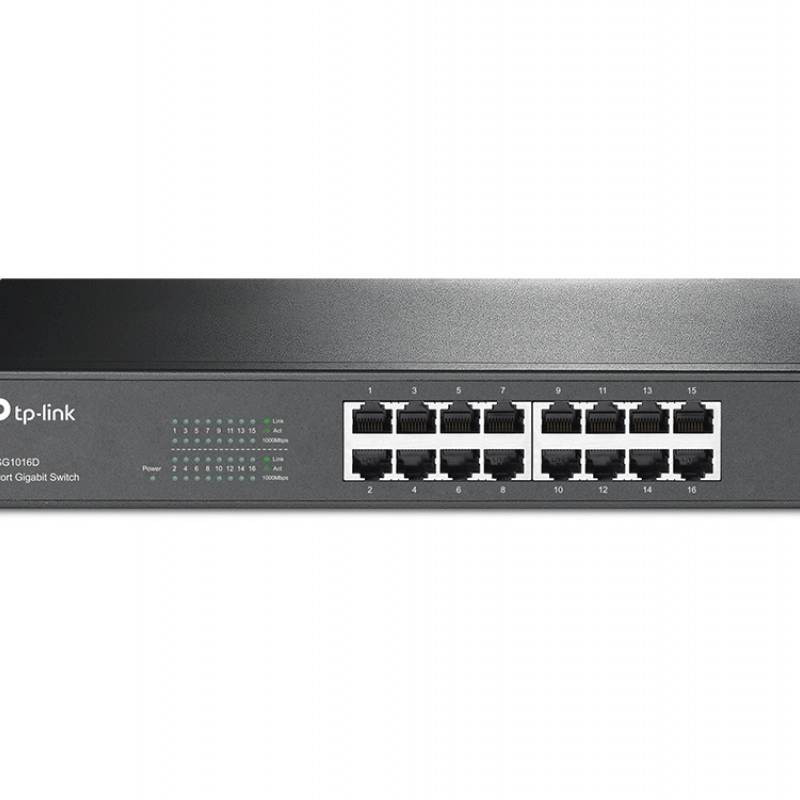TP-Link 16-Port Gigabit 非管理型交換器, TL-SG1016D