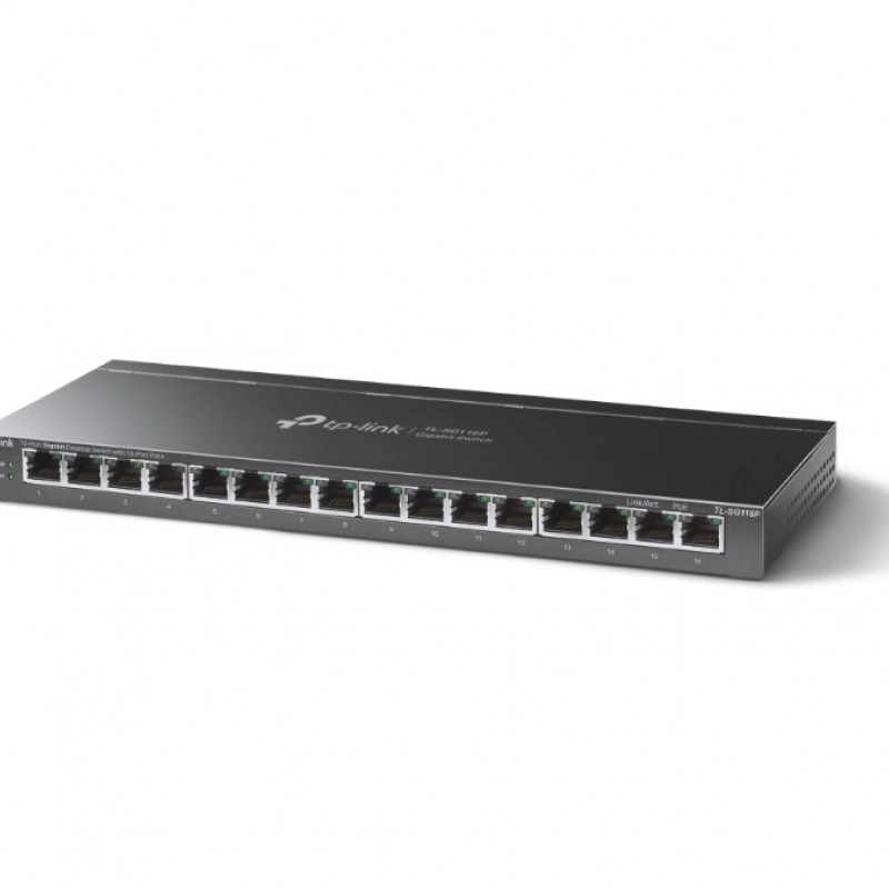 TP-Link 16-Port Gigabit PoE+ 非管理型交換器, TL-SG116P