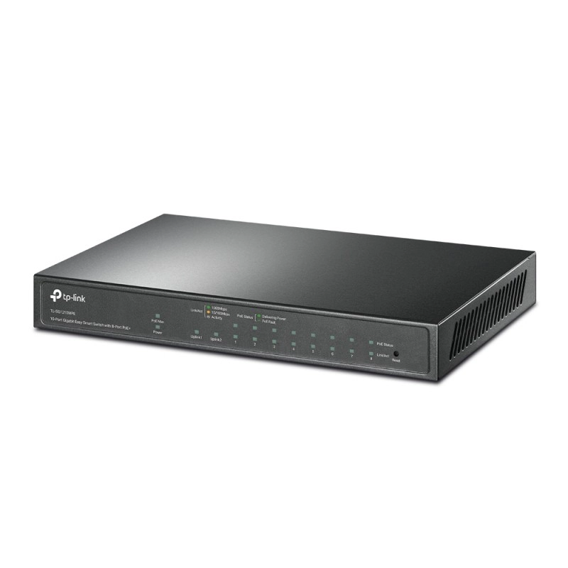 TP-Link 10-Port Gigabit PoE+ 智慧型交換器, TL-SG1210MP