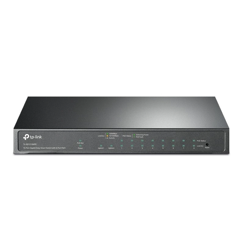 TP-Link 10-Port Gigabit PoE+ 智慧型交換器, TL-SG1210MP