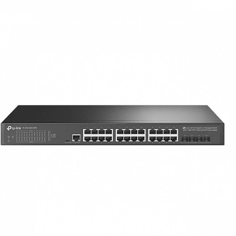 TP-Link JetStream™ 24-Port Gigabit L2+ 管理型交換器, TL-SG3428X-UPS