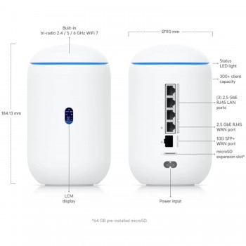 Ubiquiti UniFi Dream Router 7 夢幻路由器, UDR7 (UK)︱兩年保養