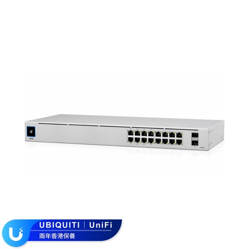 Ubiquiti UniFi 16 Ports Gen2 PoE Gigabit Switches, 型號: USW-16-PoE交換器