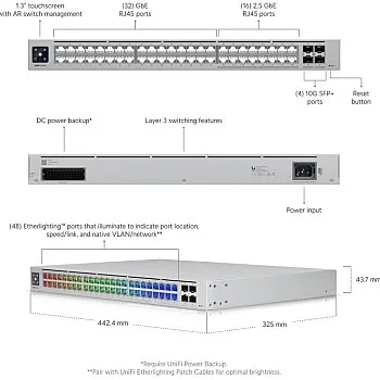 Ubiquiti UniFi Pro Max 48 Switch, USW-Pro-Max-48 - Authorized Goods