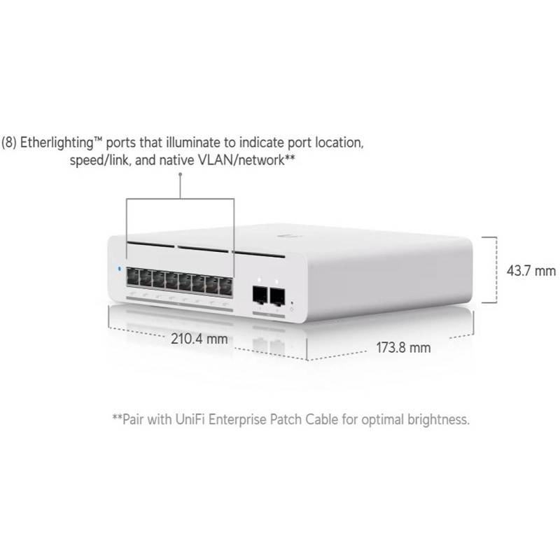Ubiquiti UniFi Pro XG 8 PoE 交換器, USW-Pro-XG-8-PoE交換器