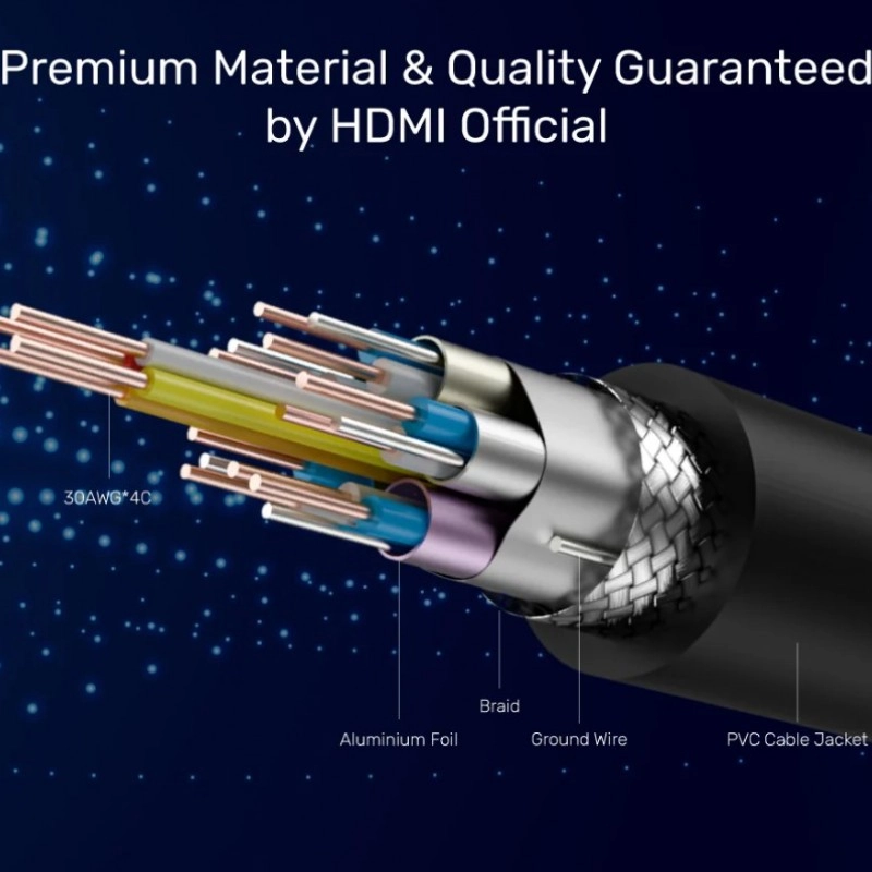 Unitek 4K 60Hz Premium Certified HDMI 影音線(帶乙太網功能)網絡配件