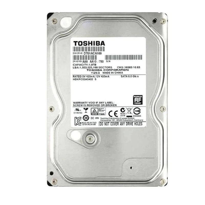 Toshiba 1TB 3.5吋 內置硬碟, DT01ACA100內置硬碟