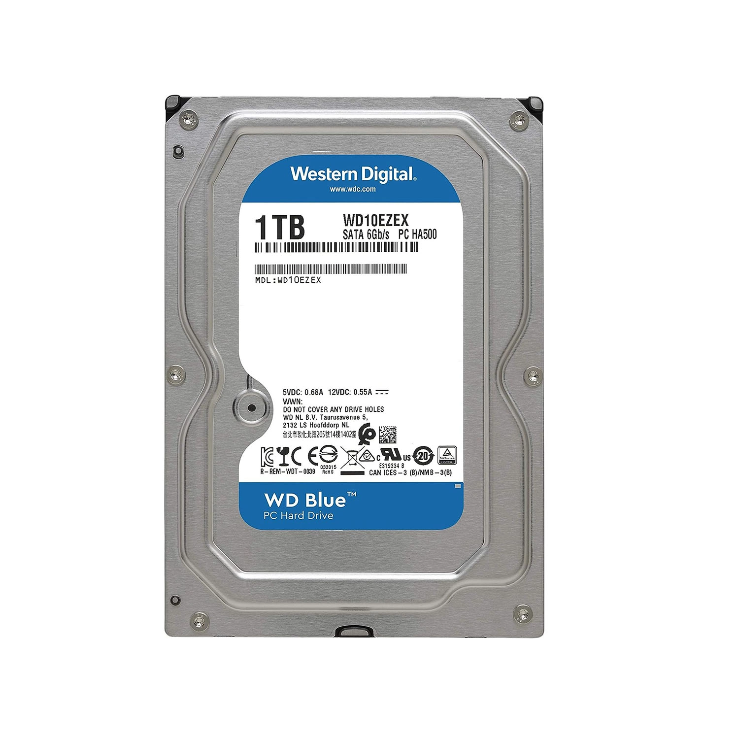 香港行貨︱WD 1TB 藍色版3.5吋內置硬碟, WD10EZEX