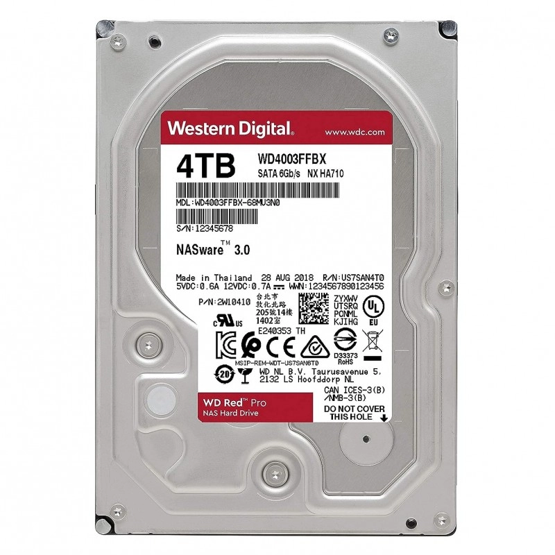 WD Red Pro 4TB 3.5吋 內置硬碟, WD4003FFBX內置硬碟