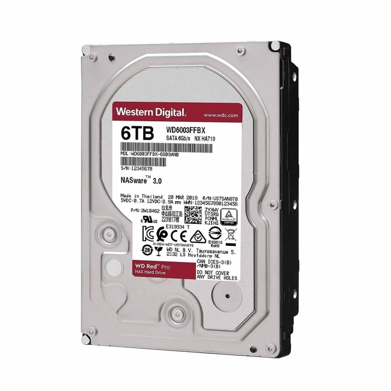WD Red Pro 6TB 3.5吋 內置硬碟, WD6003FFBX內置硬碟