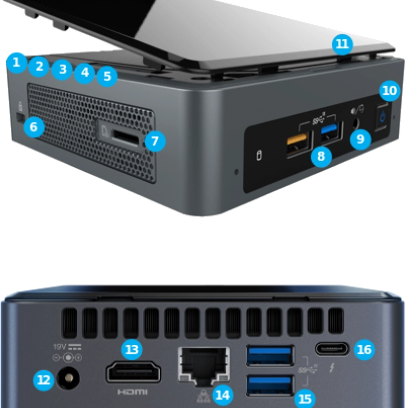 Intel 8th Generation NUC, BOXNUC8I5BEK3桌面電腦