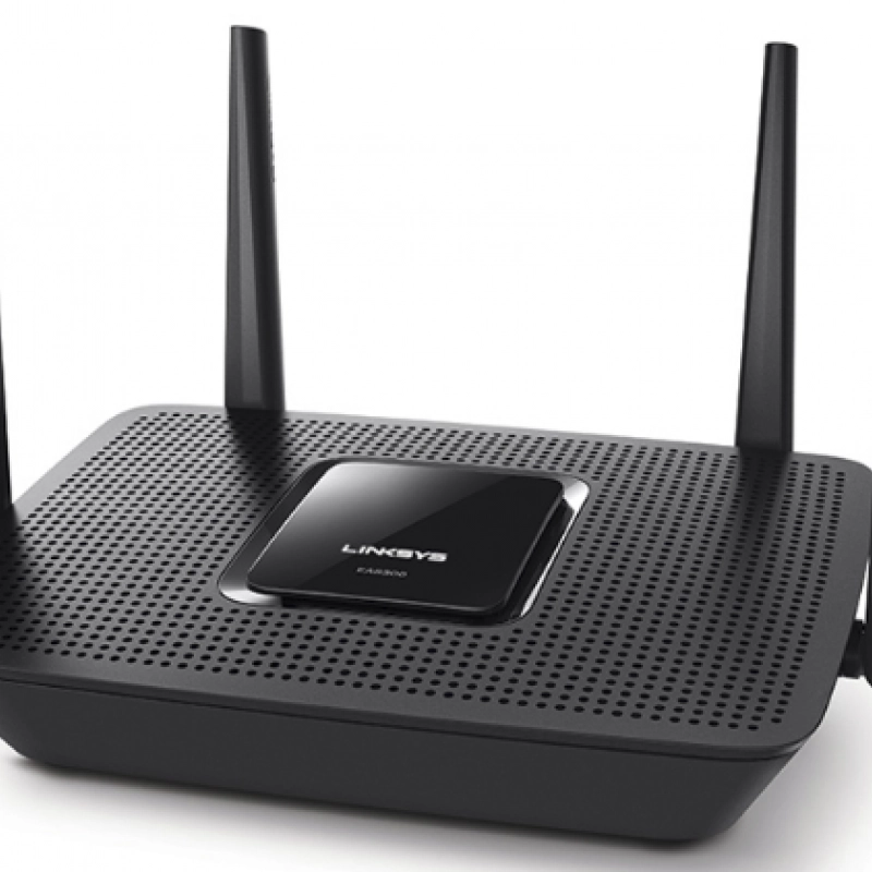 Linksys EA8300 Max-Stream AC2200 Wave2 MU-MIMO Tri-Band Wi-Fi Router w/USB3.0, EA8300-HK路由器