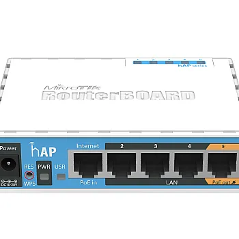 MikroTik 5 Ports WiFi Router, hAP, RB951Ui-2nD (UK)