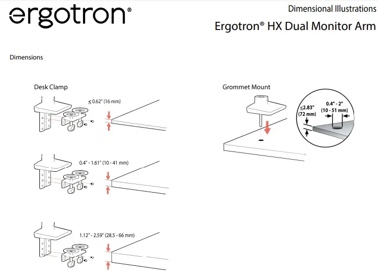 Ergotron LX Pro 鋁合金支臂與關節細節圖