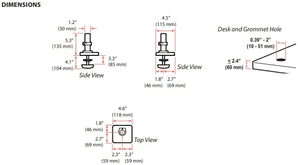 Ergotron LX Pro 鋁合金支臂與關節細節圖