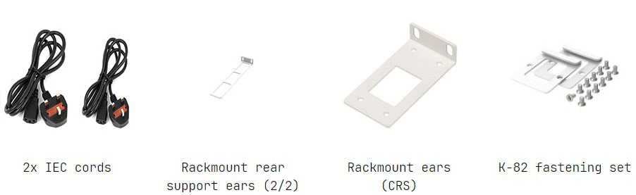 MikroTik CRS812 DDQ Box Accessories and Package Contents