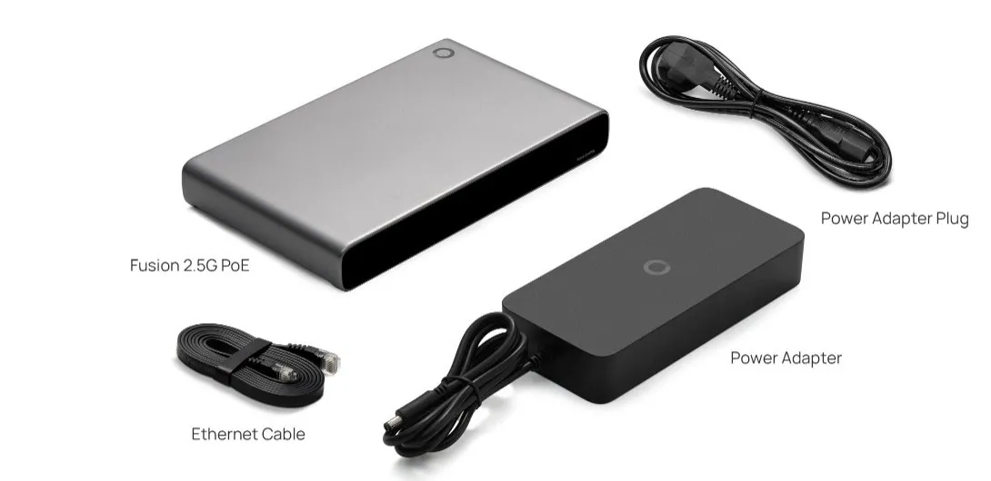 TP-Link Omada Fusion 2.5G PoE 盒裝配件及包裝清單