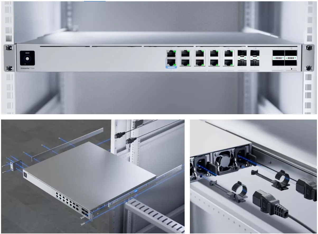 Ubiquiti UniFi Enterprise Firewall Core (EF-Core) 機身細節及連接埠 - 香港 OFCA 認證企業網關