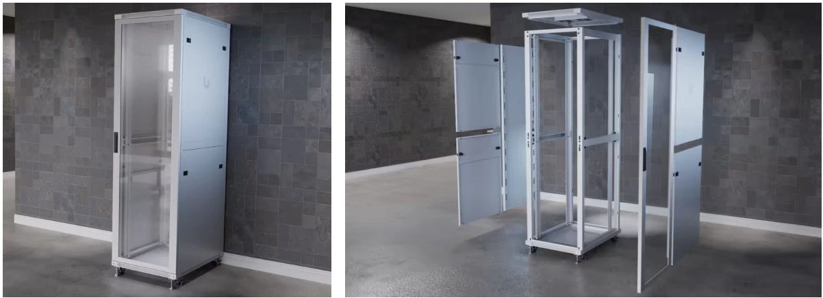 Ubiquiti UniFi 42U 800mm Tempered Glass Door Rack UACC-Rack-42U-800-G Appearance Details - Hong Kong Official Goods