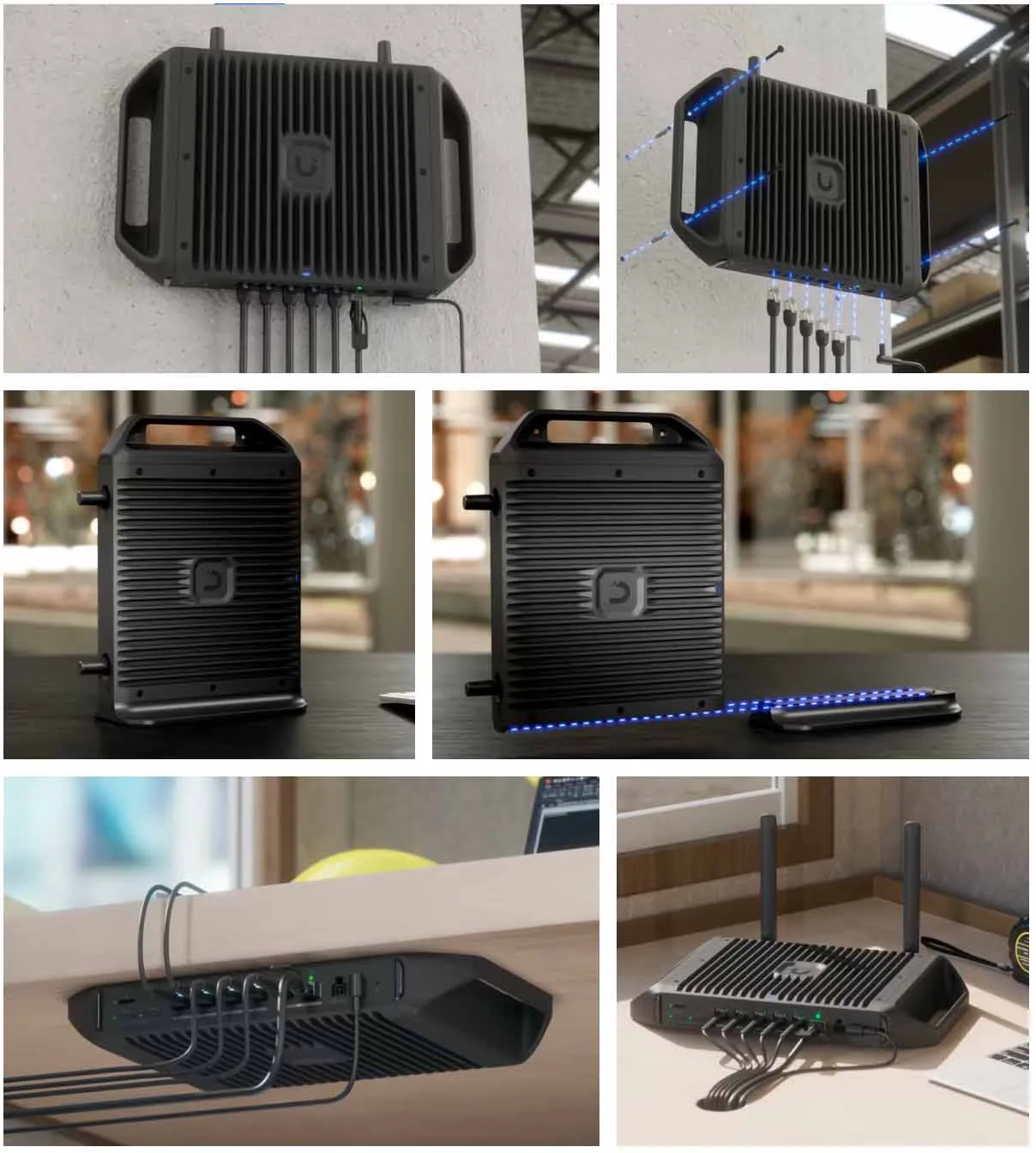 Ubiquiti UniFi Cloud Gateway Industrial 機身細節及連接埠 - 香港 OFCA 認證 WiFi 7 網關