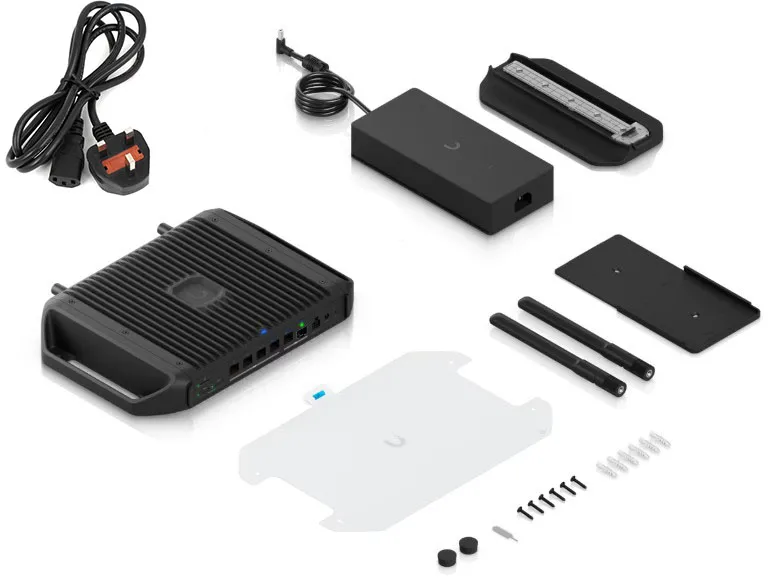 Ubiquiti UniFi Cloud Gateway Industrial 盒裝配件及包裝清單