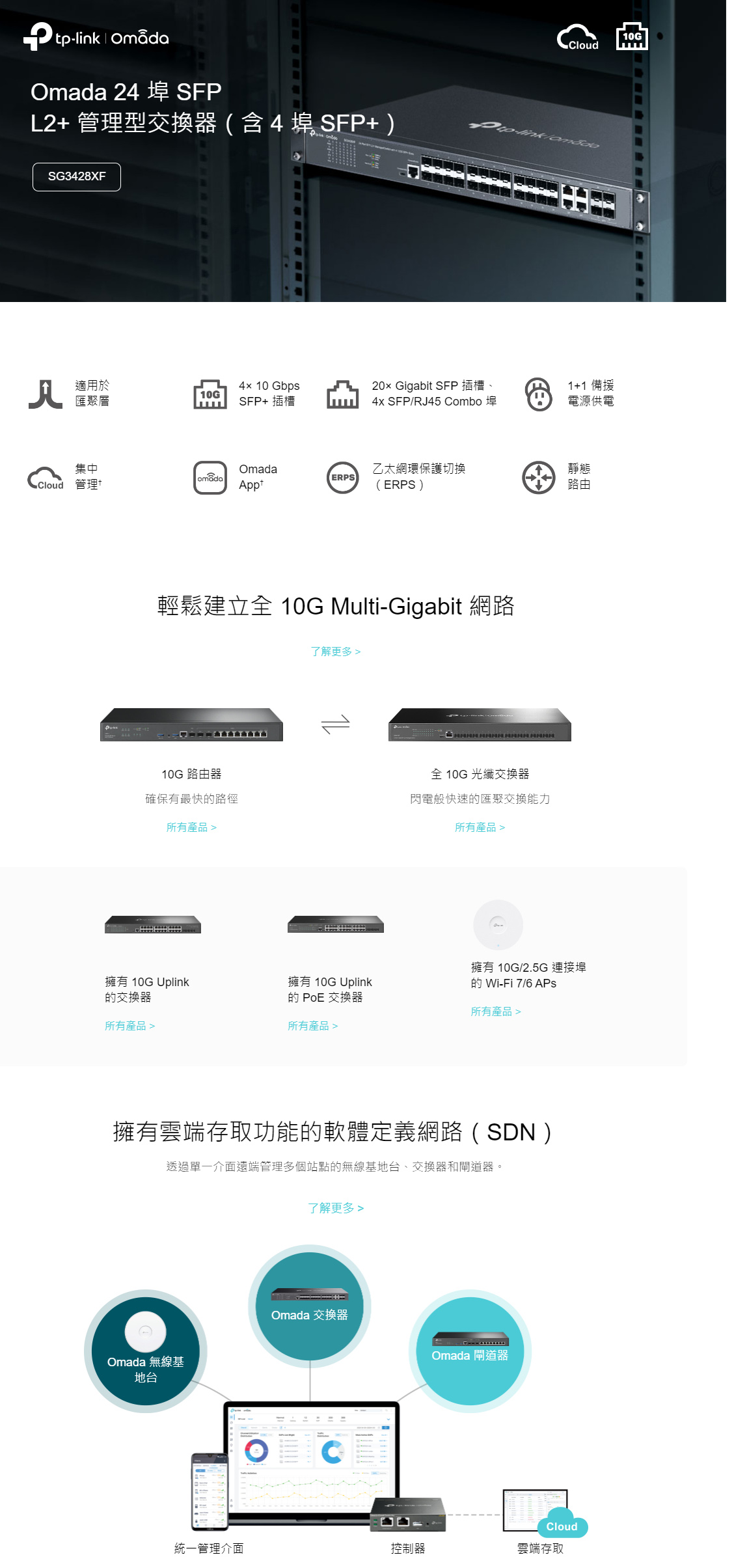 TPLink Omada 24Port Managed Switch, SG3428XF HinKwong